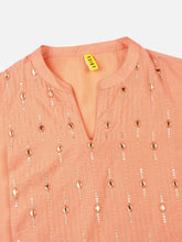 Women Silk Blend Embroidered Mirror Work-VKSKD1692